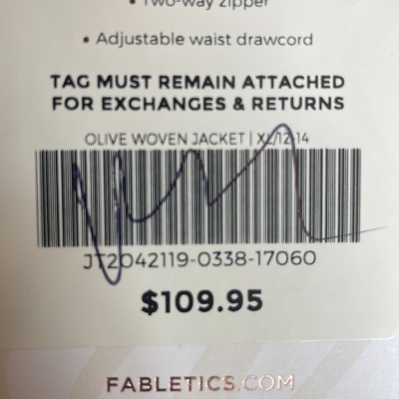 ✨FABLETICS✨ olive woven jacket - Picture 8 of 8